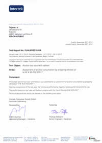 Intertek certificate